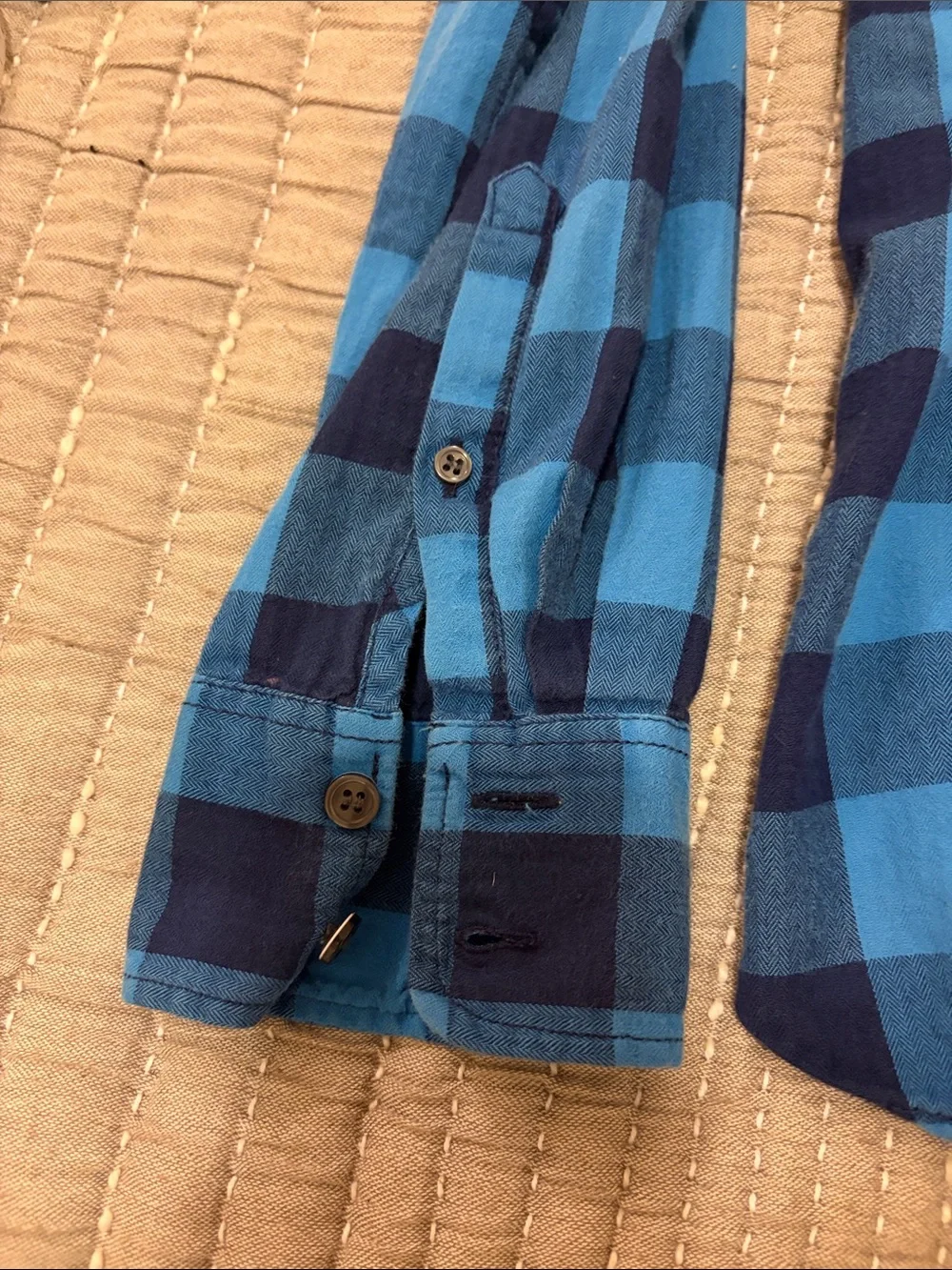 J. Crew Women’s Blue Buffalo Plaid Button-Down Shirt